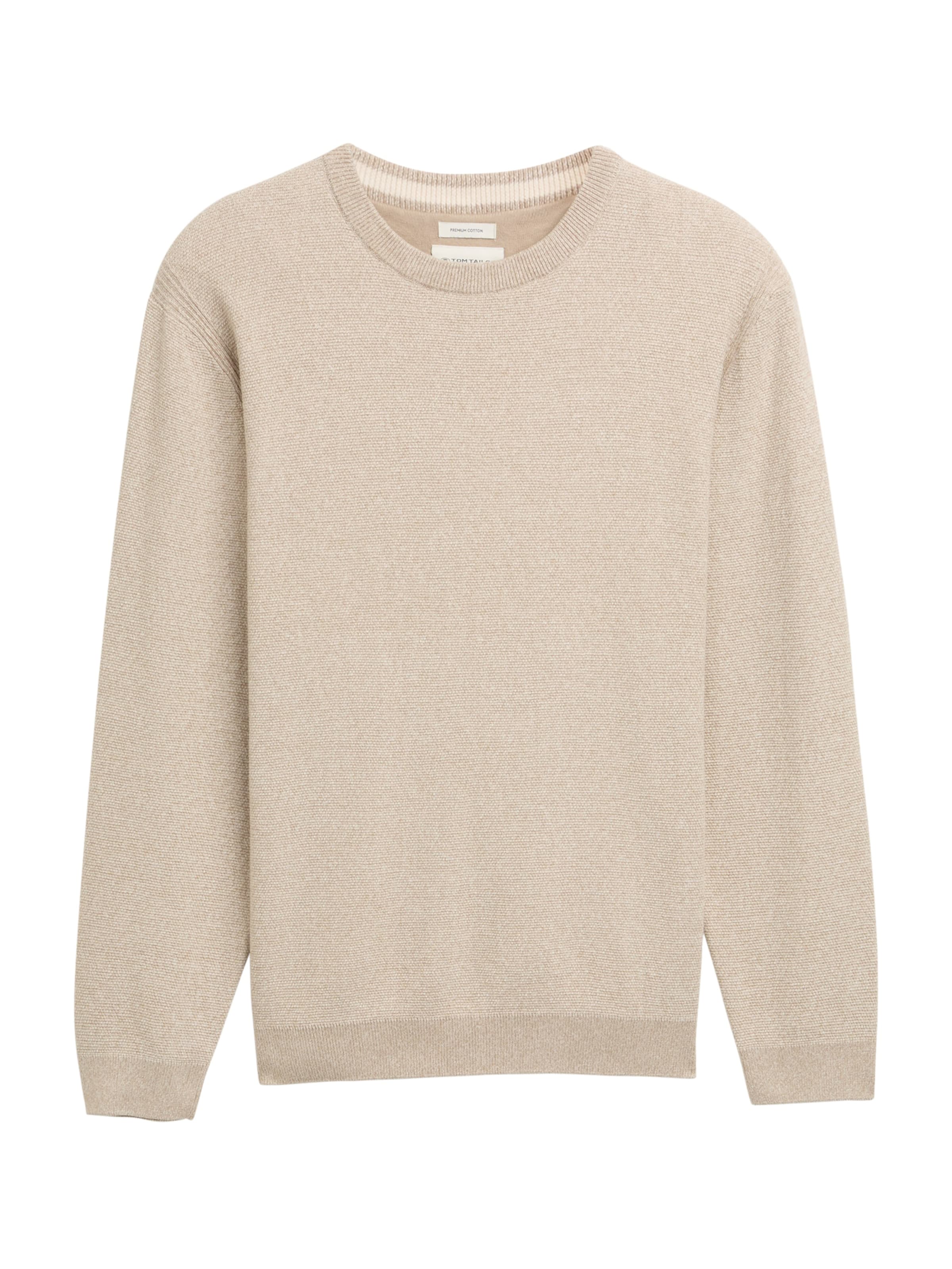 Pull-over TOM TAILOR en beige : devant