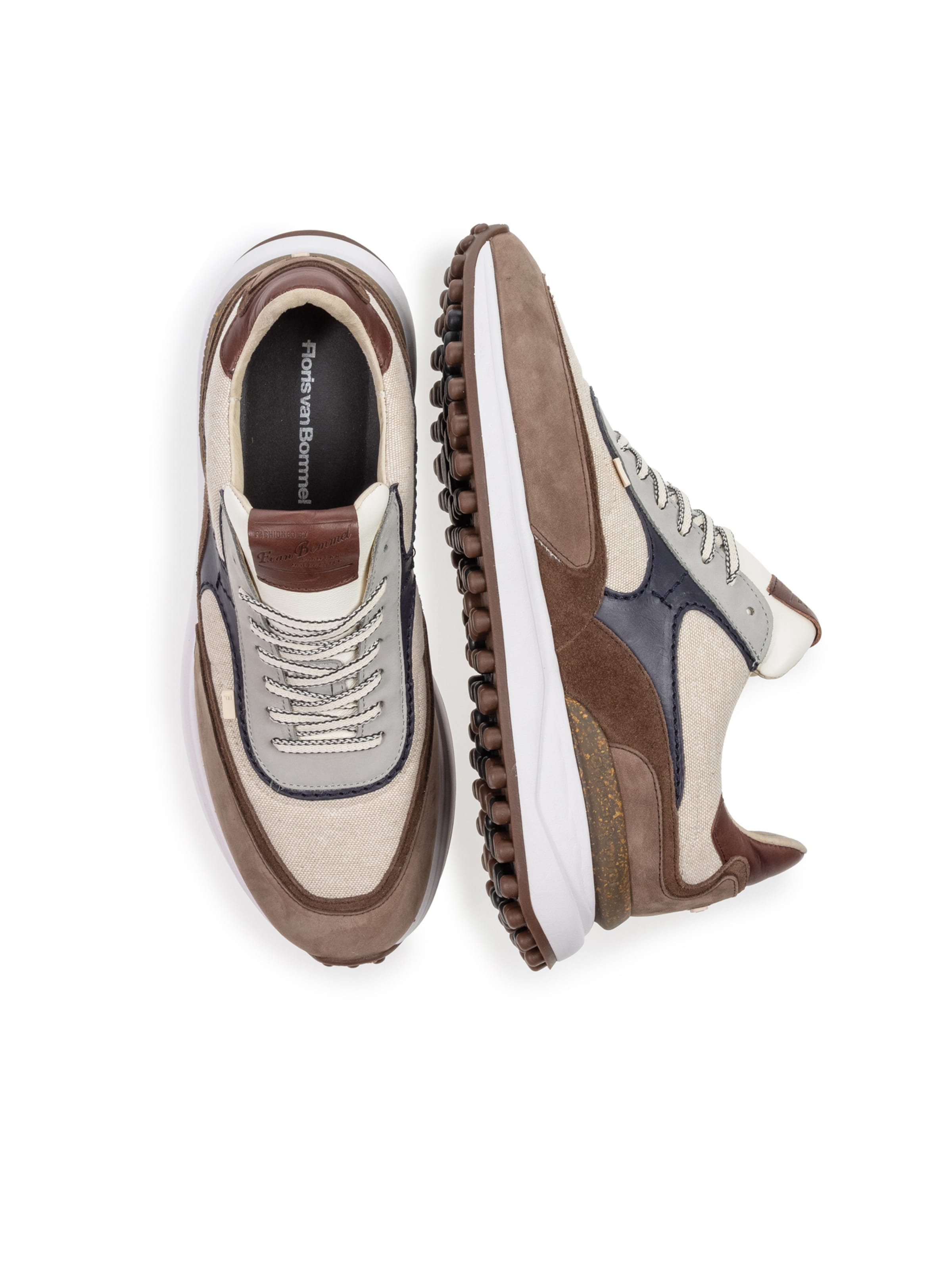 Floris van Bommel Sneakers laag 'Noppi 37' in Beige