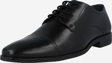 Pantofi cu șireturi 'David' de la ABOUT YOU pe negru: față