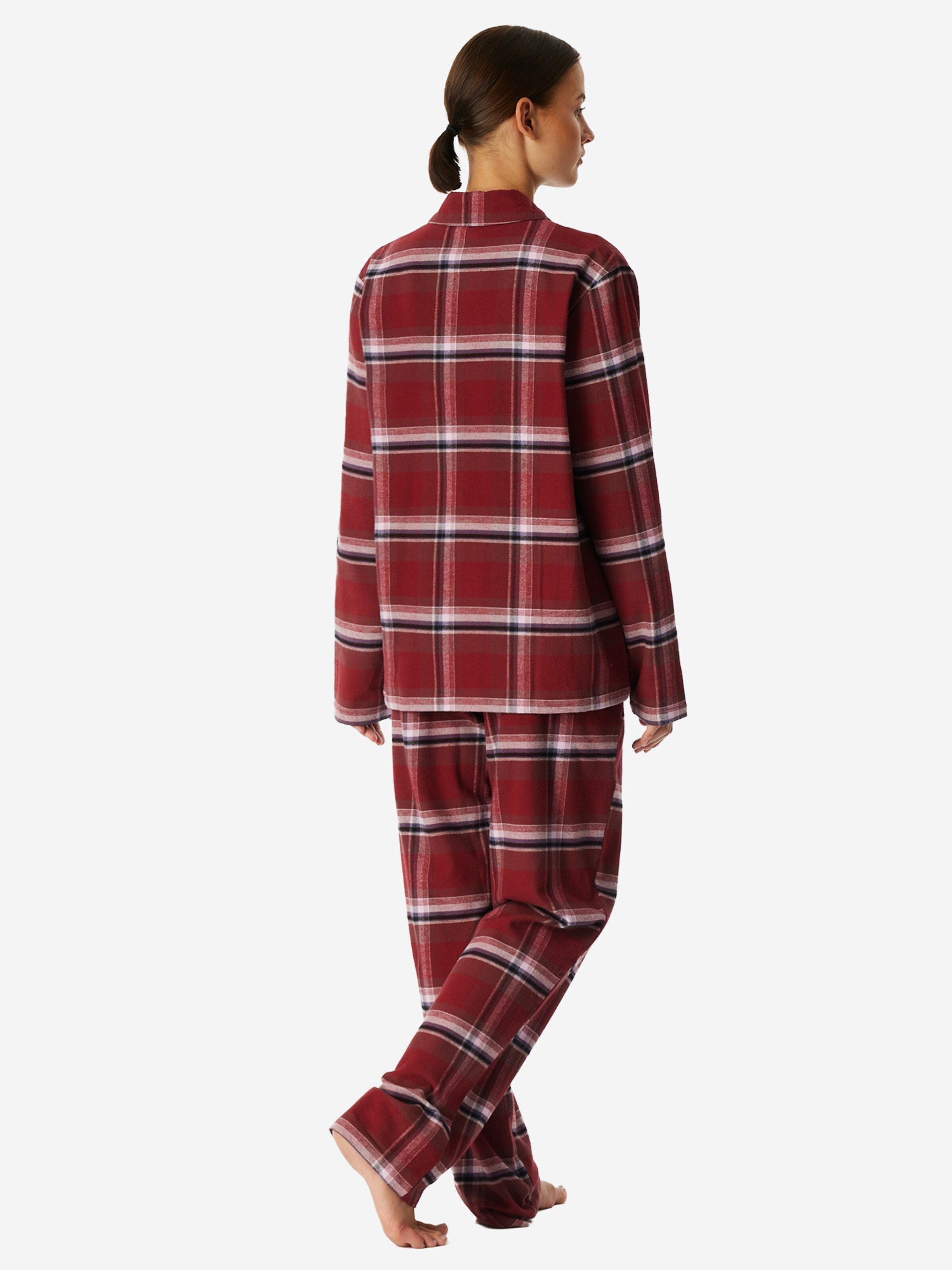 SCHIESSER Pyjama ' Selected Premium Warming ' in Rot