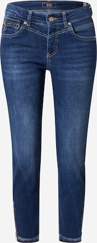 Skinny Jeans 'Rich' de la MAC pe albastru: față