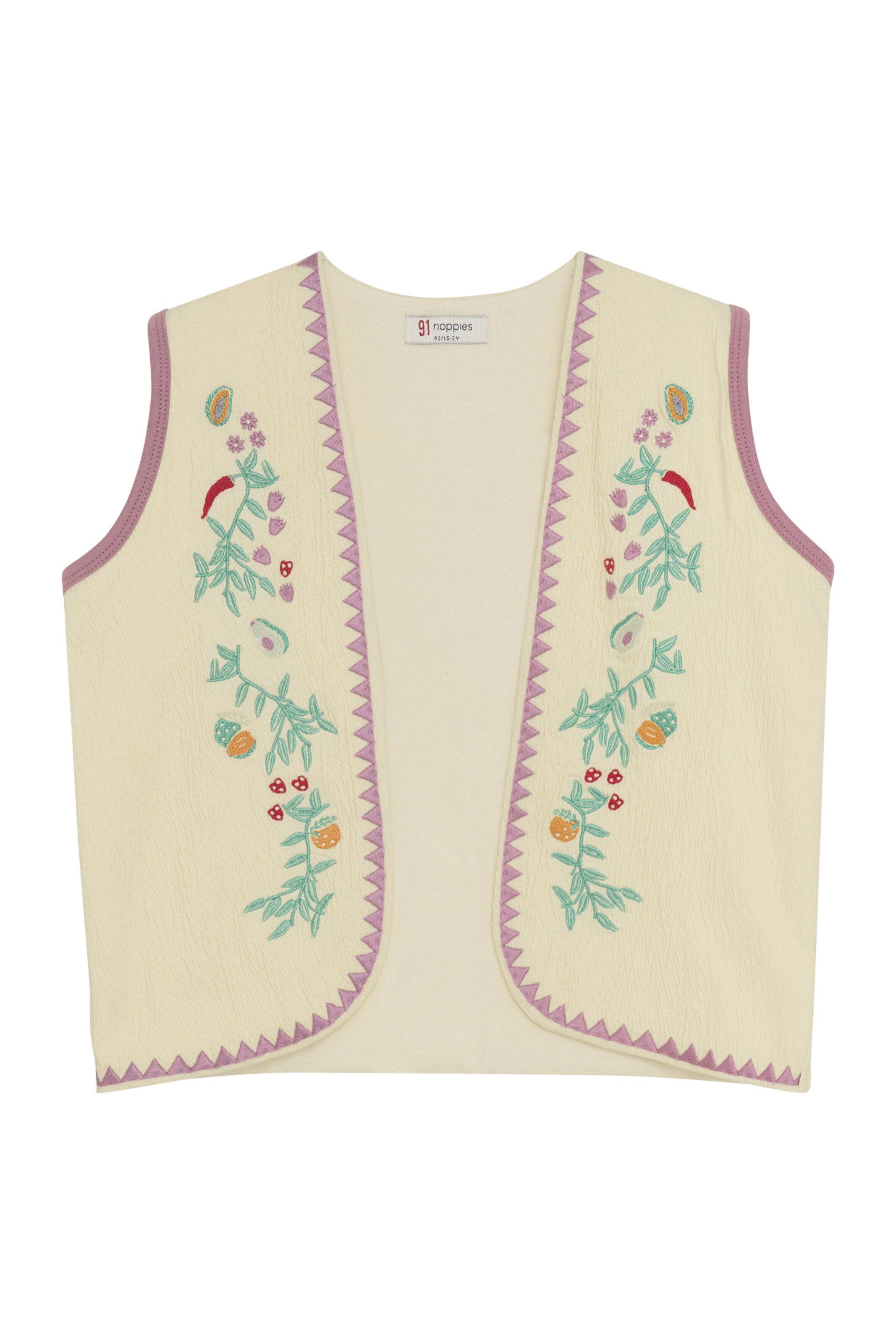 Noppies Gebreid vest ' Neenah ' in Wit: voorkant