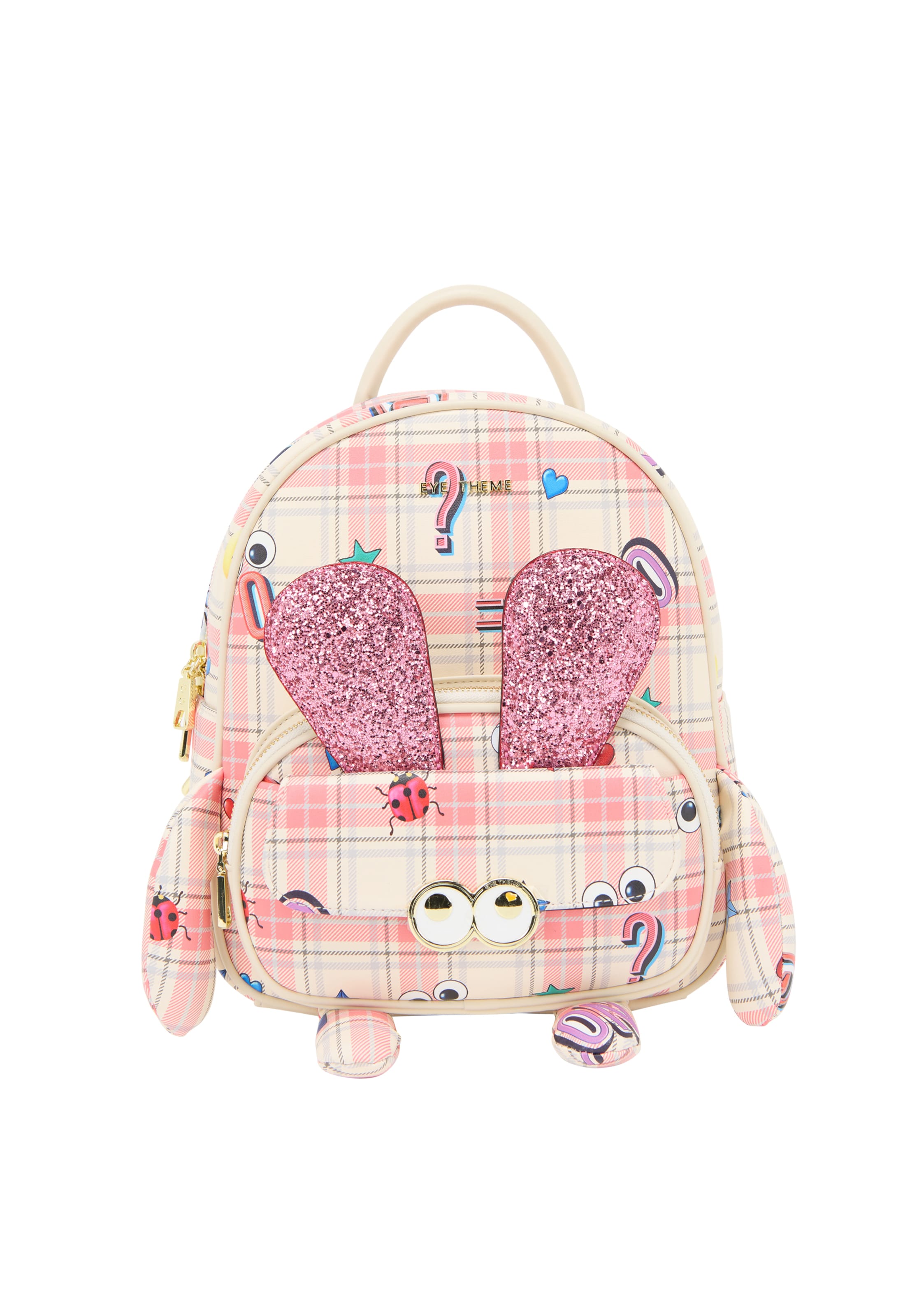 MYMO Rygsæk 'Pop Eyetheme' i beige: forside