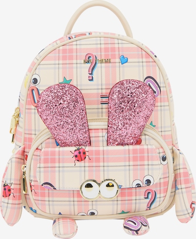 MYMO Rucksack 'Pop Eyetheme' in One Size in creme / blau / altrosa / weiß, Produktansicht