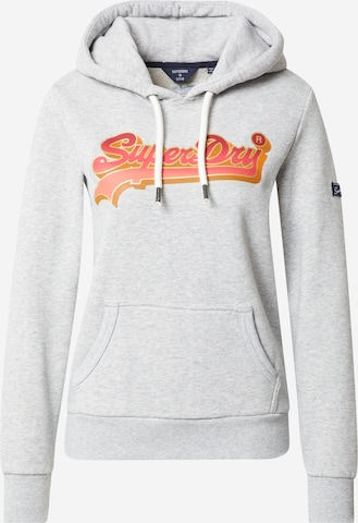 Sweat-shirt Superdry en gris : devant