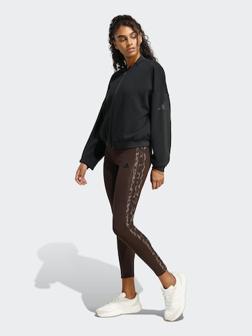 Skinny Pantaloni sportivi 'Infil' di ADIDAS SPORTSWEAR in marrone: frontale