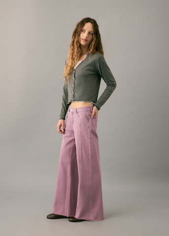 MANGO TEEN Wide Leg Jeans 'Kley' in Pink