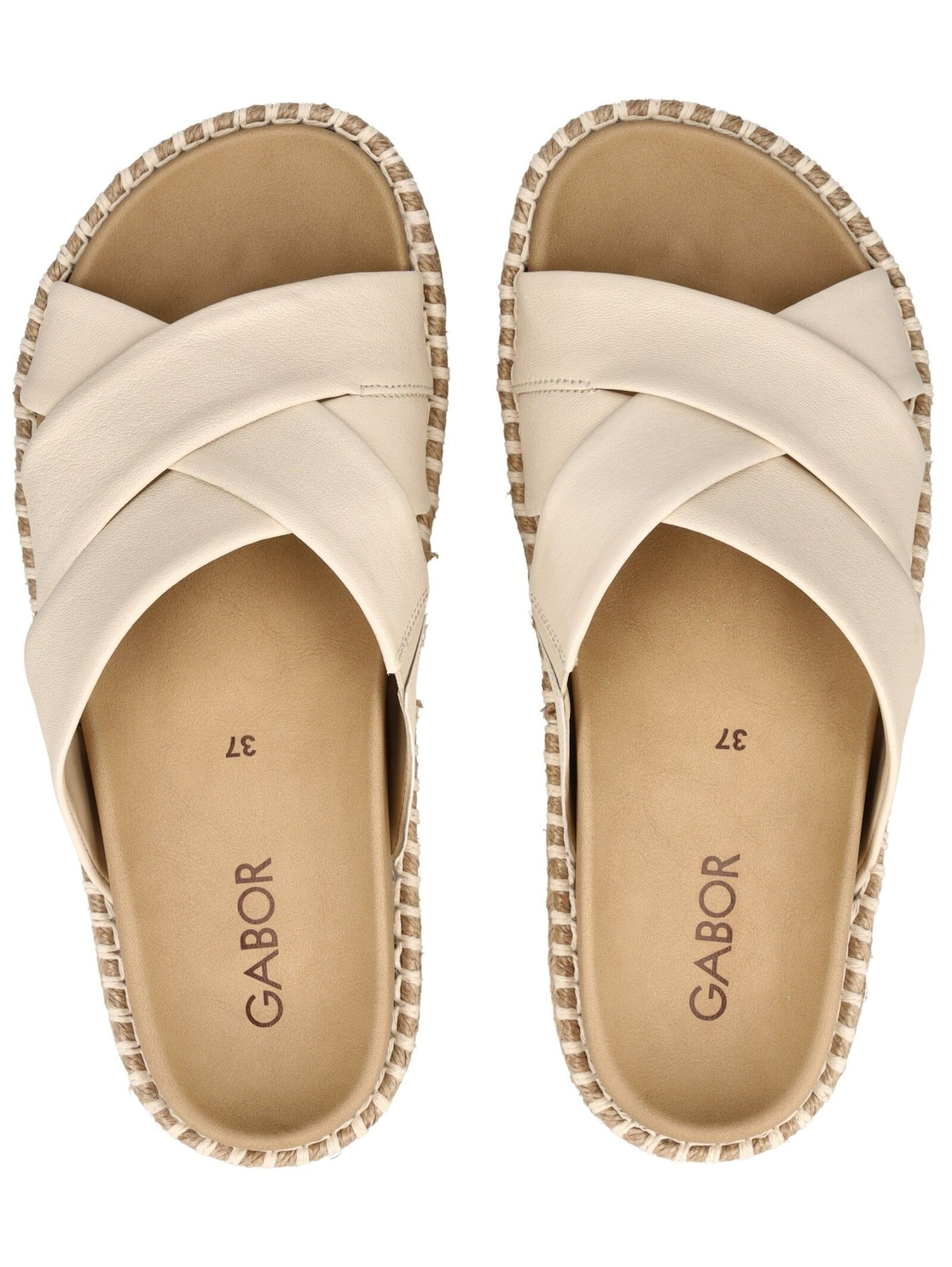 GABOR Pantolette in Beige