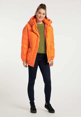 MYMO Zimná bunda - oranžová