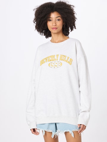 Nasty Gal Sweatshirt in Grijs: voorkant