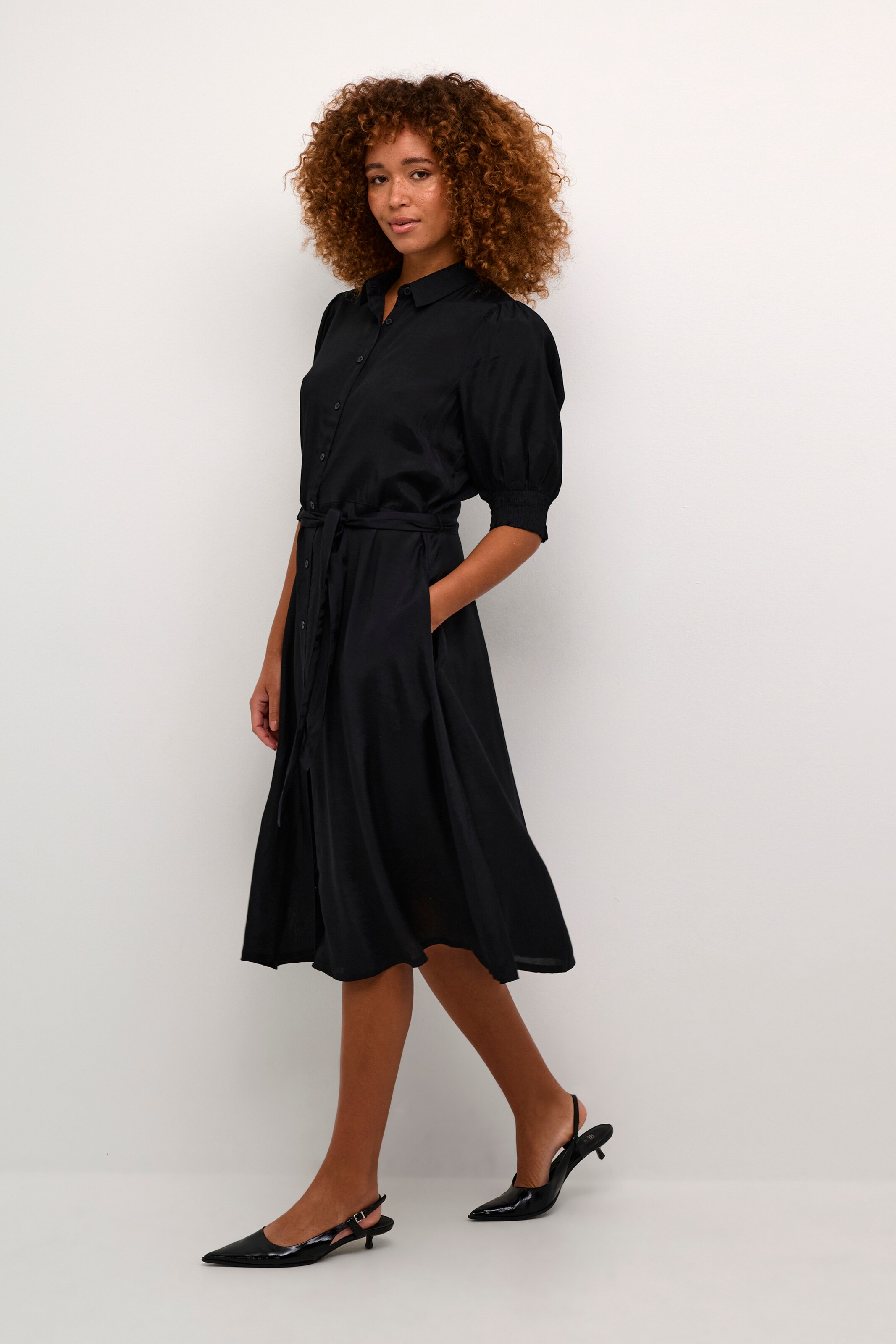 Kaffe Blousejurk in Zwart