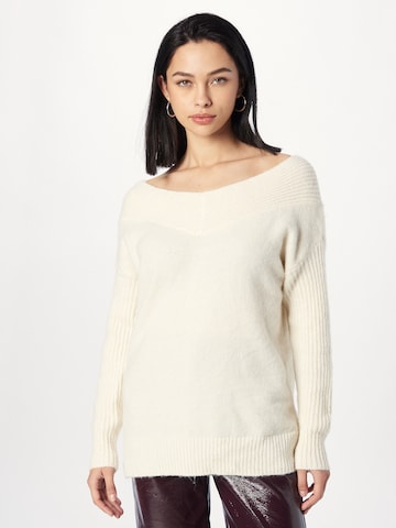 River Island Sweater in Beige: front