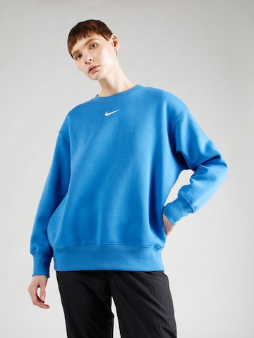 Nike Sportswear Sweatshirt 'PHNX FLC' in Blau: predná strana