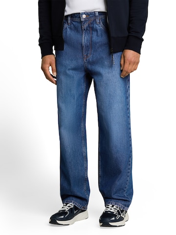 TOM TAILOR DENIM Baggy Farkut 'ELLIOT' värissä sininen: etupuoli