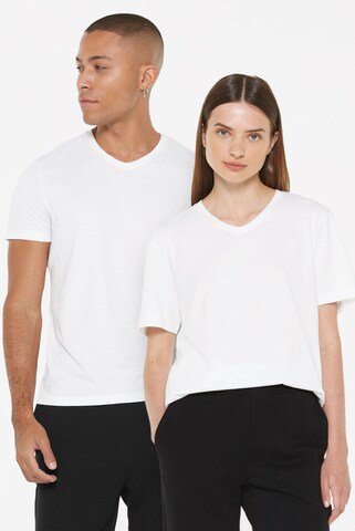 Harlem Soul T-Shirt V-Neck, 2er-Pack in Weiß: Vorderseite