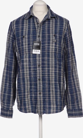 DENIM & SUPPLY Ralph Lauren Button Up Shirt in L in Blue: front