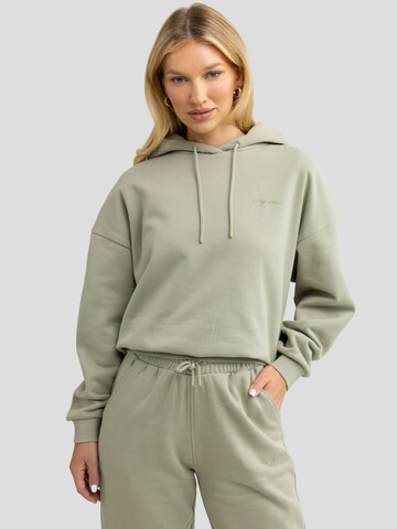 Sweat-shirt 'Megan' BIG STAR en vert : devant