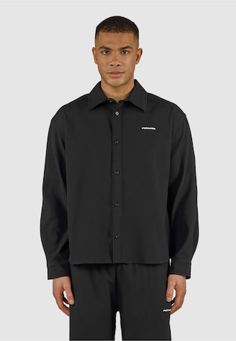 Pegador - Ajuste confortable Camisa 'Troy' en negro: frente