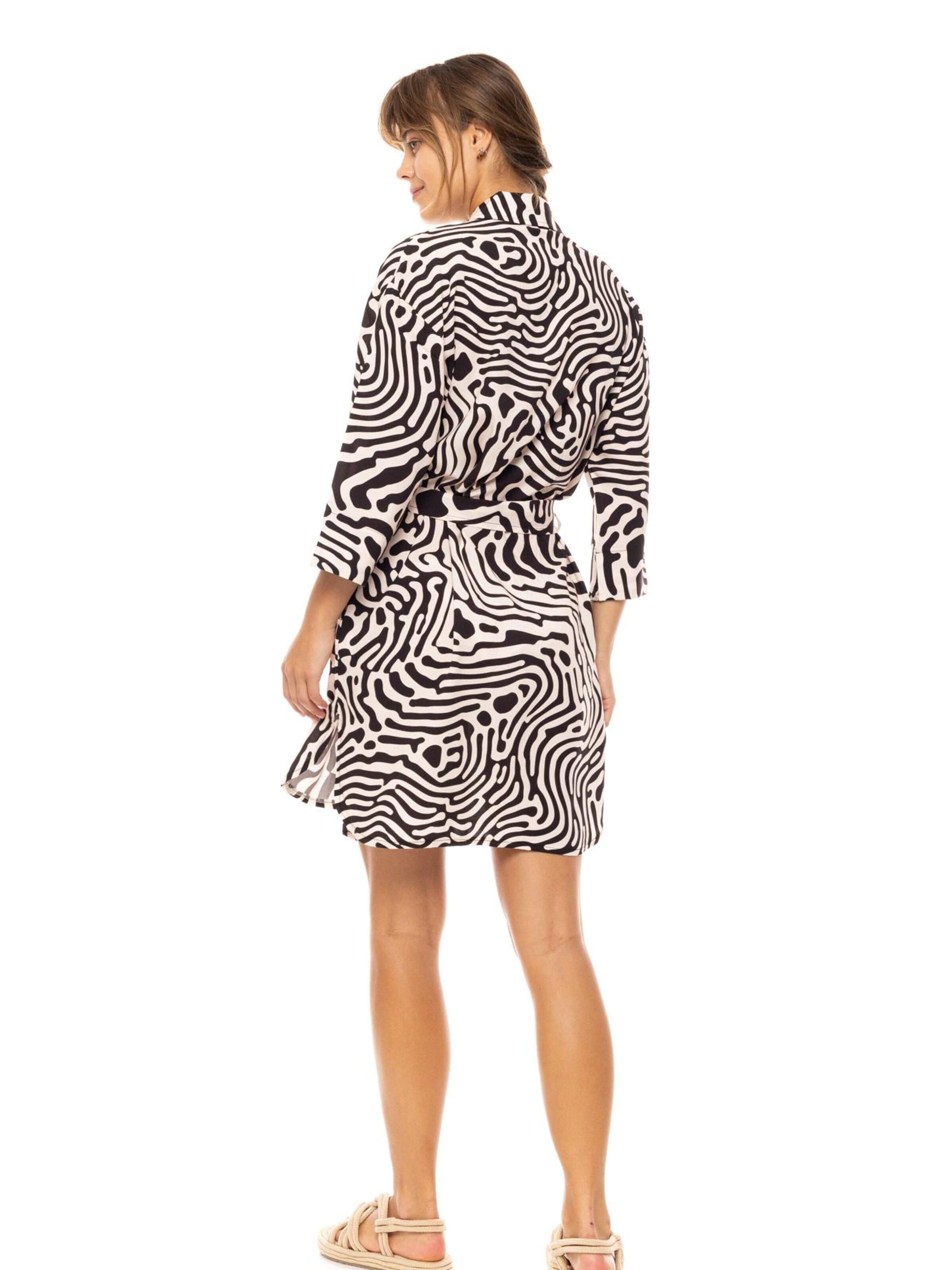 Abito estivo 'BEACHWEAR BLACK GEO' di Pink Label in nero
