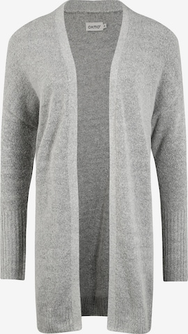 Oxmo Knit Cardigan 'Gisele' in Grey: front