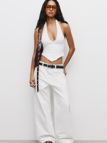 Pull&Bear Topp i vit