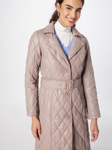 Maze Between-Seasons Coat in Purple