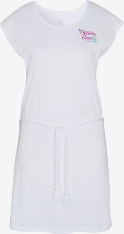 Oklahoma Jeans Kleid in Weiß: predná strana