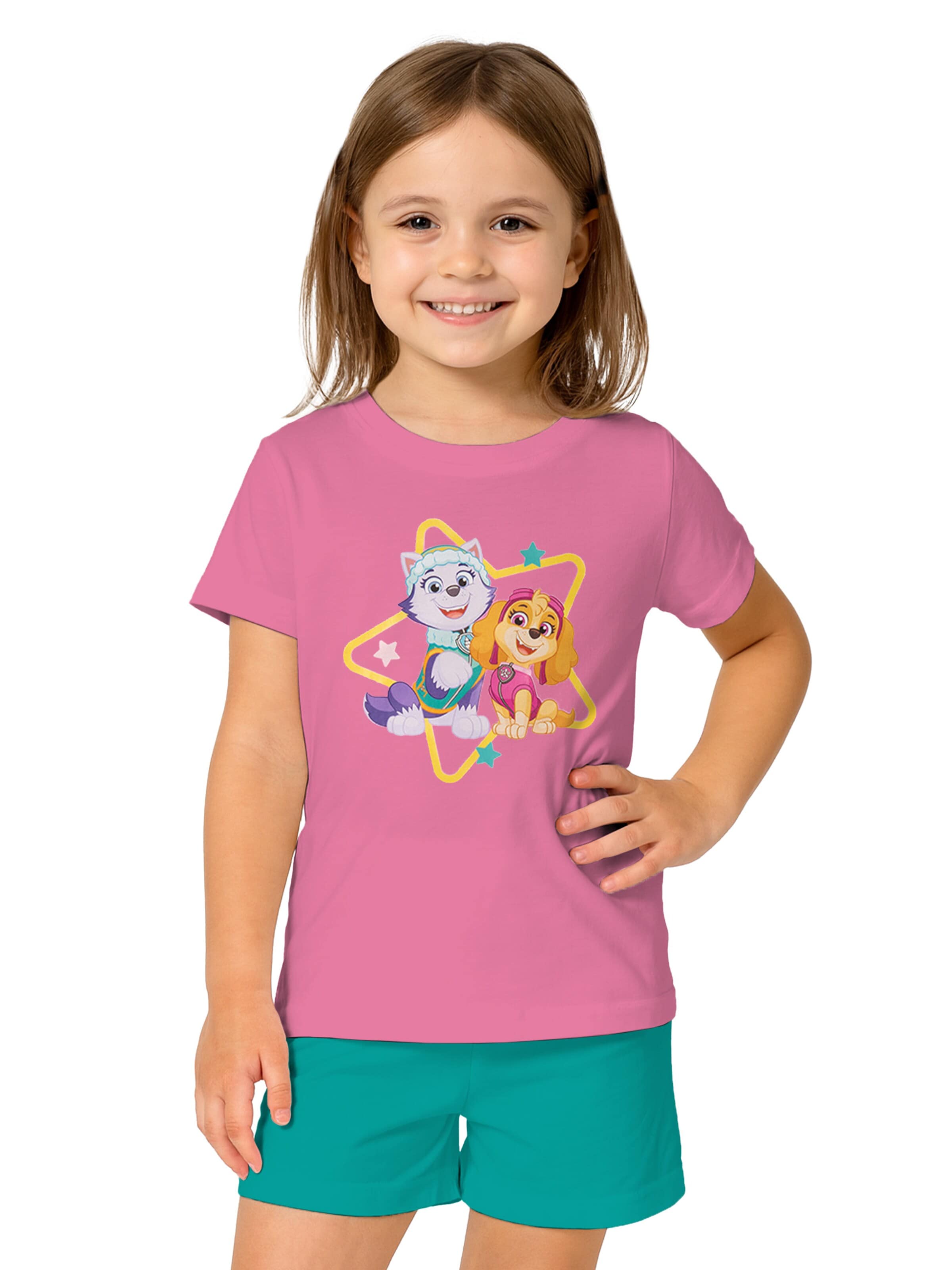 Paw Patrol Pajamas 'Skye & Everest' in Mixed colours: front