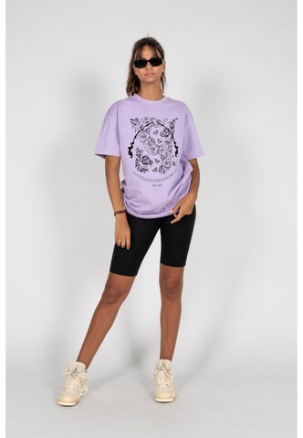 T-shirt oversize 'Paisley x Heavy' MJ Gonzales en violet : devant
