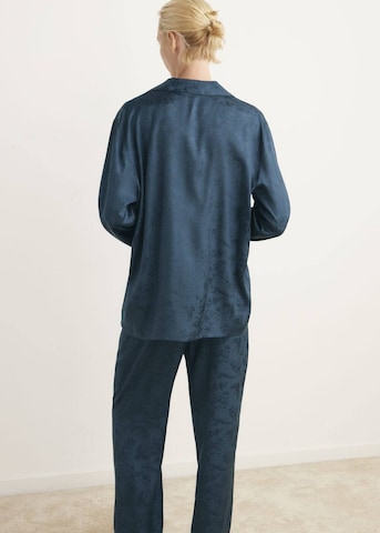 MANGO Schlafshirt 'Quars' in Blau