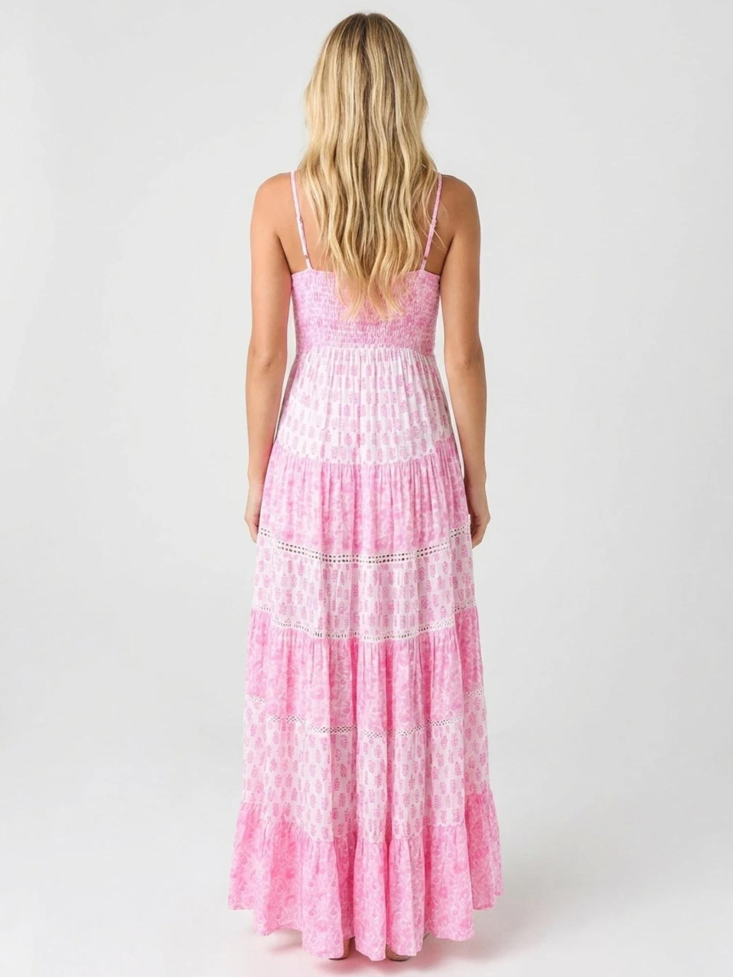 Robe 'Robe Longue Dayana' Miss June en rose