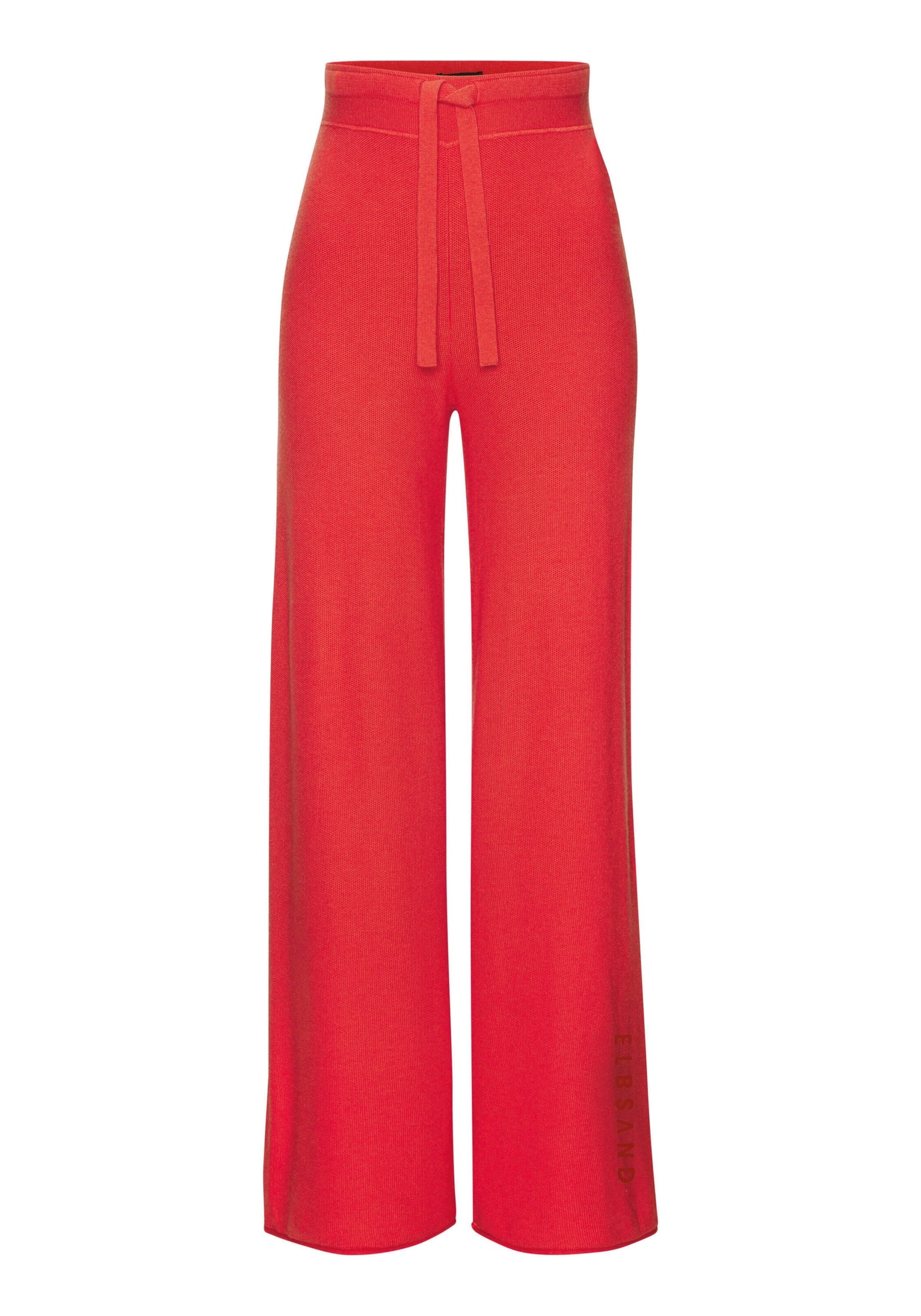 Elbsand Bő szár Nadrág - piros: elől