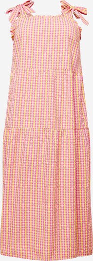 Noisy May Curve Summer Dress 'CILLE' in Yellow / Pink / Pink, Item view