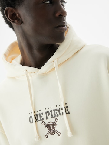 Sweat-shirt Pull&Bear en blanc