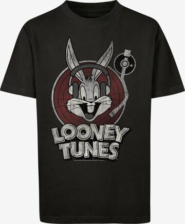 F4NT4STIC T-Shirt 'Looney Tunes Bugs Bunny' in Schwarz: predná strana