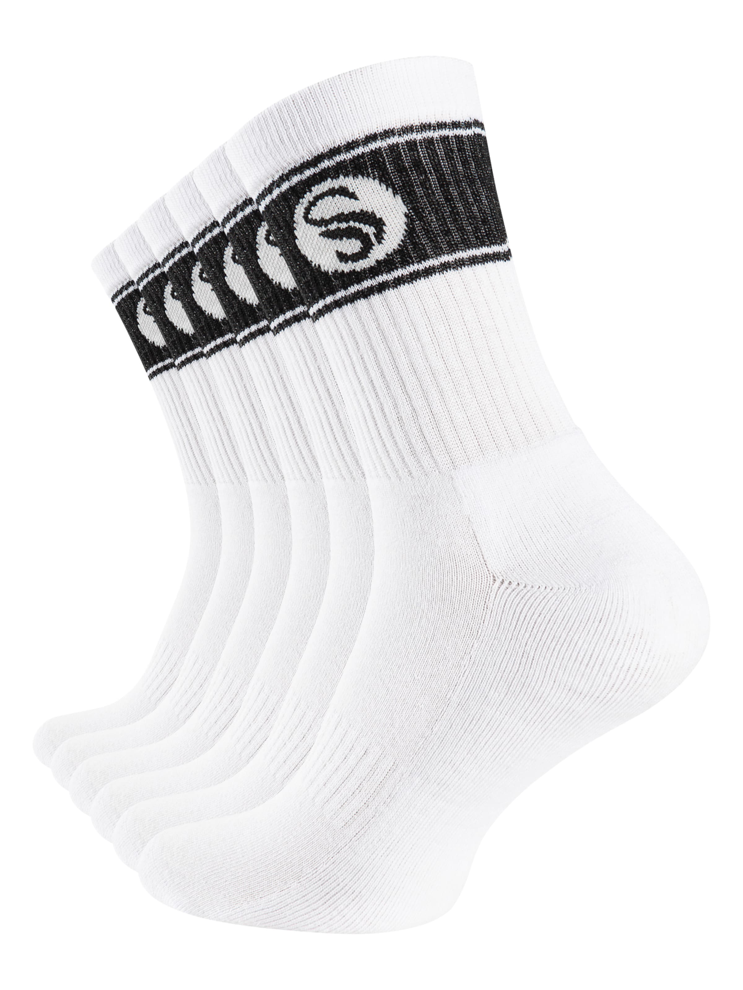 Chaussettes de sport Stark Soul en blanc : devant