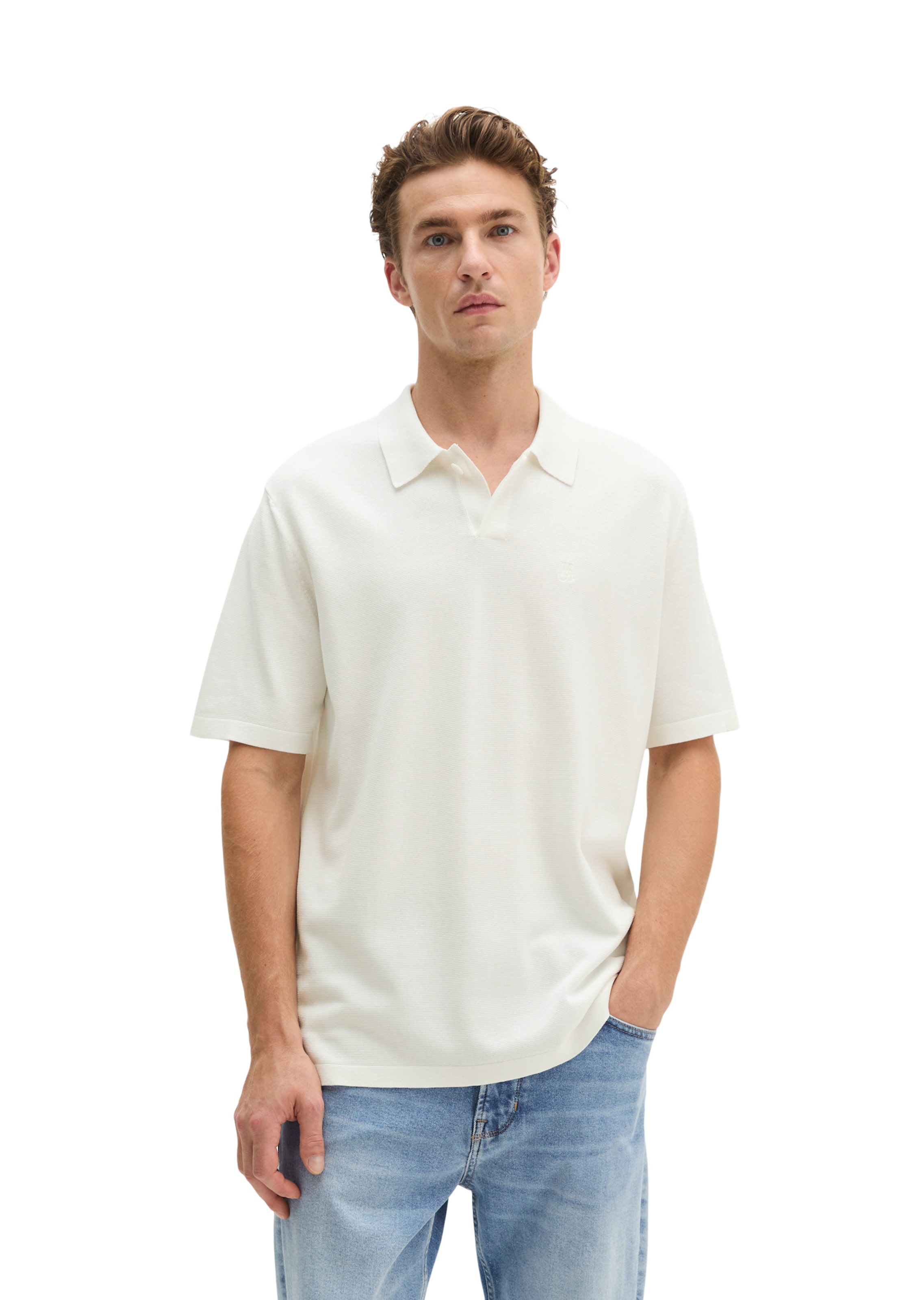 Marc O'Polo Shirt in Beige: front