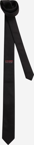 HUGO Γραβάτα σε μαύρο: μπροστά