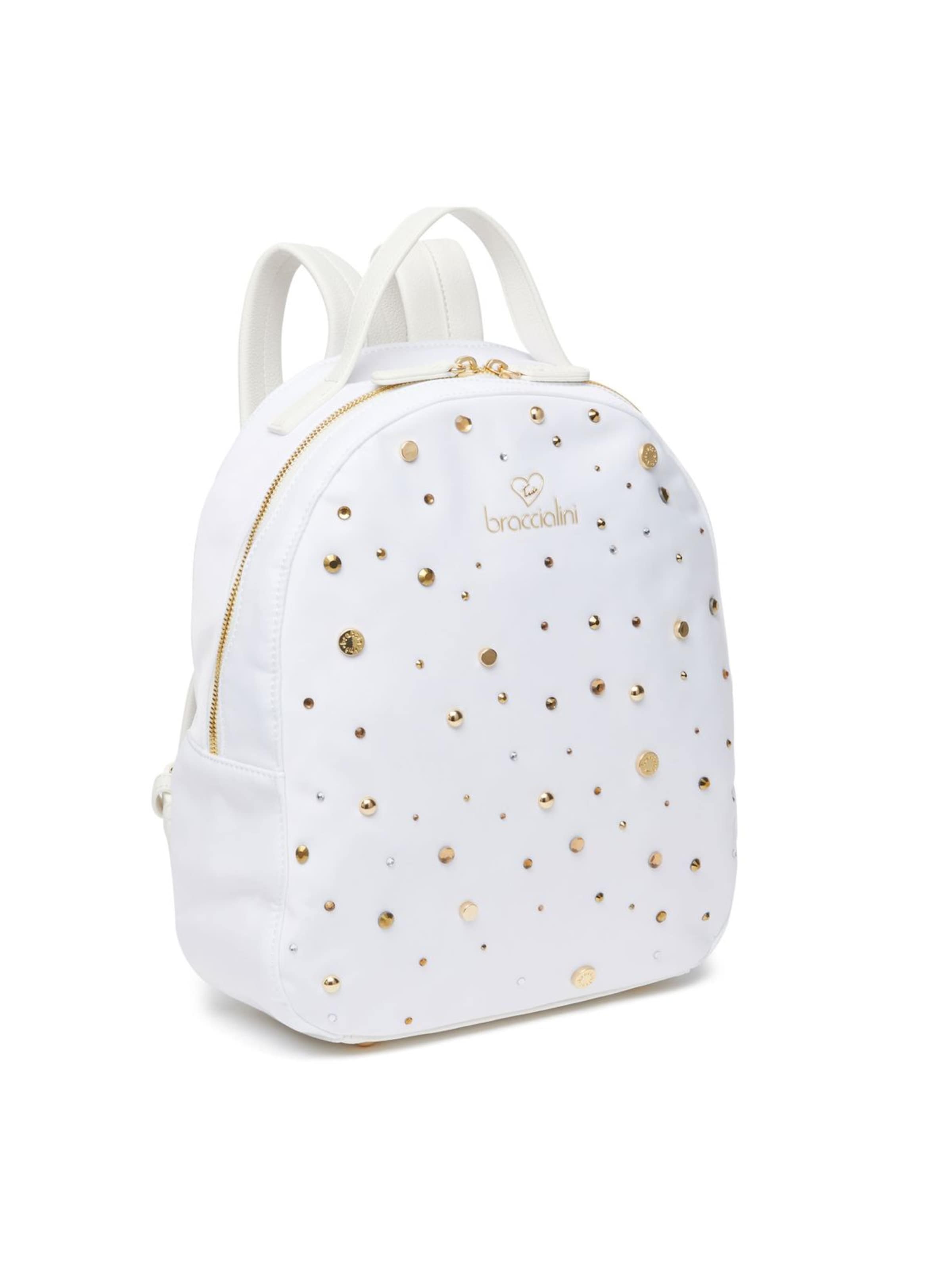 Braccialini Rucksack 'Beth Strass'‌‌ in Weiß