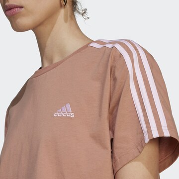 ADIDAS SPORTSWEAR Shirt 'Essentials 3-Stripes' in Roze