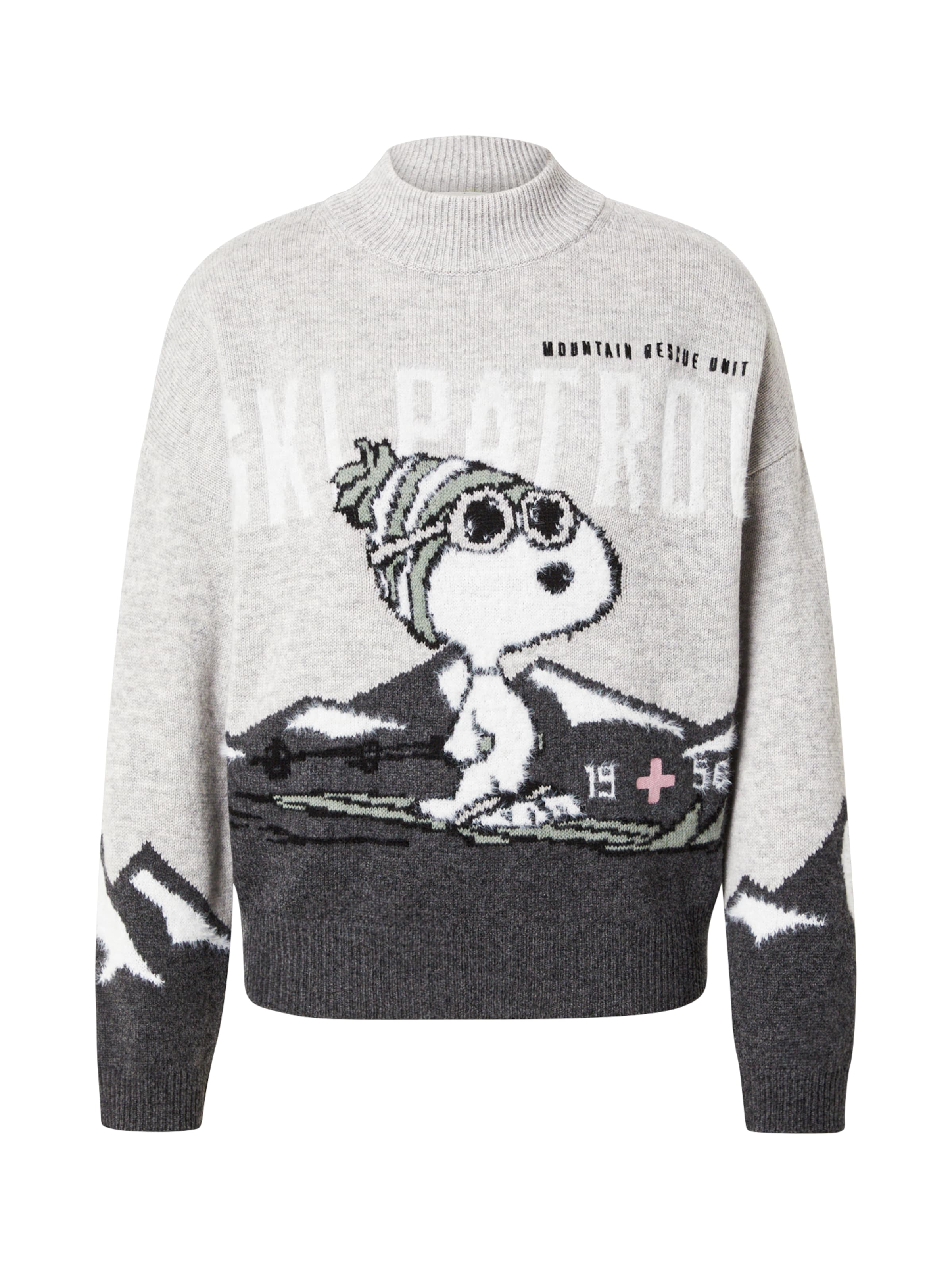 PRINCESS GOES HOLLYWOOD Pullover 'Snoopy Ski Patrol' i grå: forside