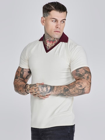 SikSilk Shirt in Beige: voorkant