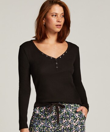 Chemise de nuit Hunkemöller en noir : devant