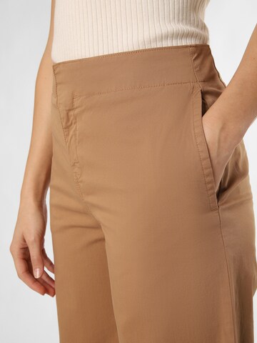 BOSS Wide leg Pants 'Tahiana' in Brown