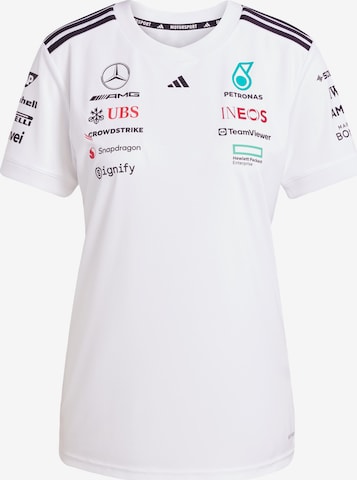 ADIDAS PERFORMANCE Toiminnallinen paita 'MERCEDES - AMG PETRONAS FORMULA ONE' värissä valkoinen: etupuoli