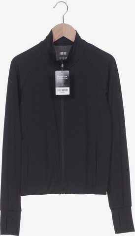 UNIQLO Sweatshirt & Zip-Up Hoodie in XXS in Black: front