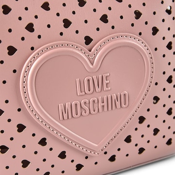 Love Moschino Schultertasche 'Basket Laminated' in Pink