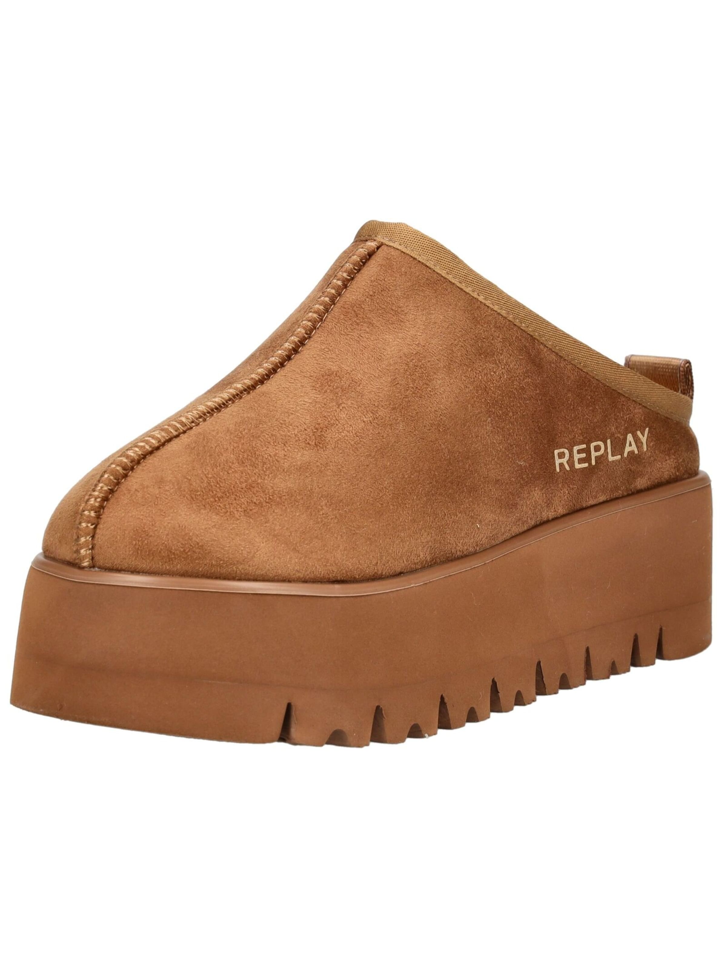 REPLAY Slipper in Brown: front
