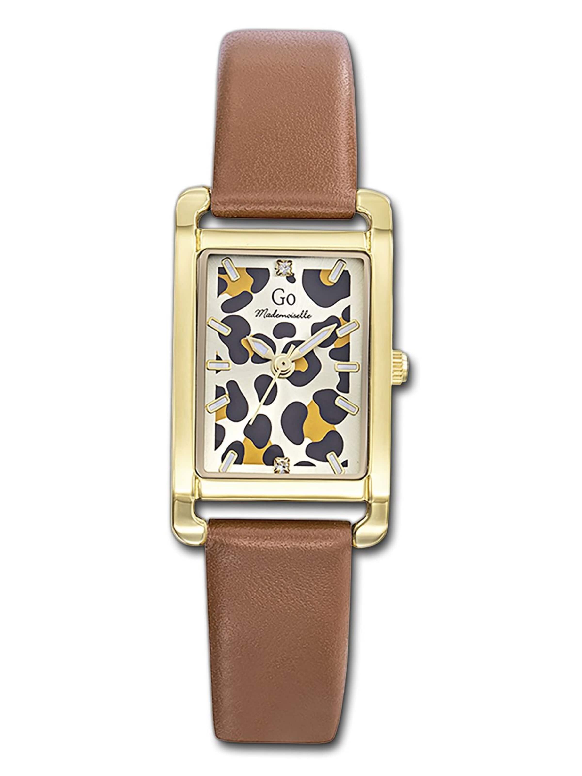 GO GirlOnly - Reloj analógico en marrón: frente