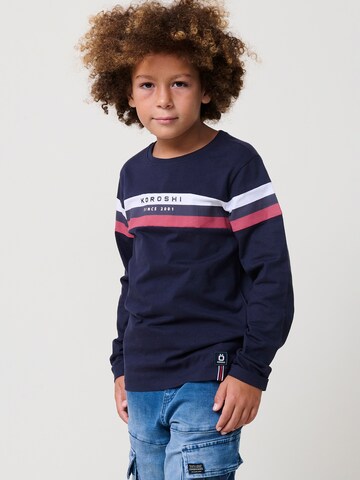 KOROSHI T-shirt i blå